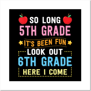 Hello 6th Grade Teacher Student Back To School Graduation Posters and Art